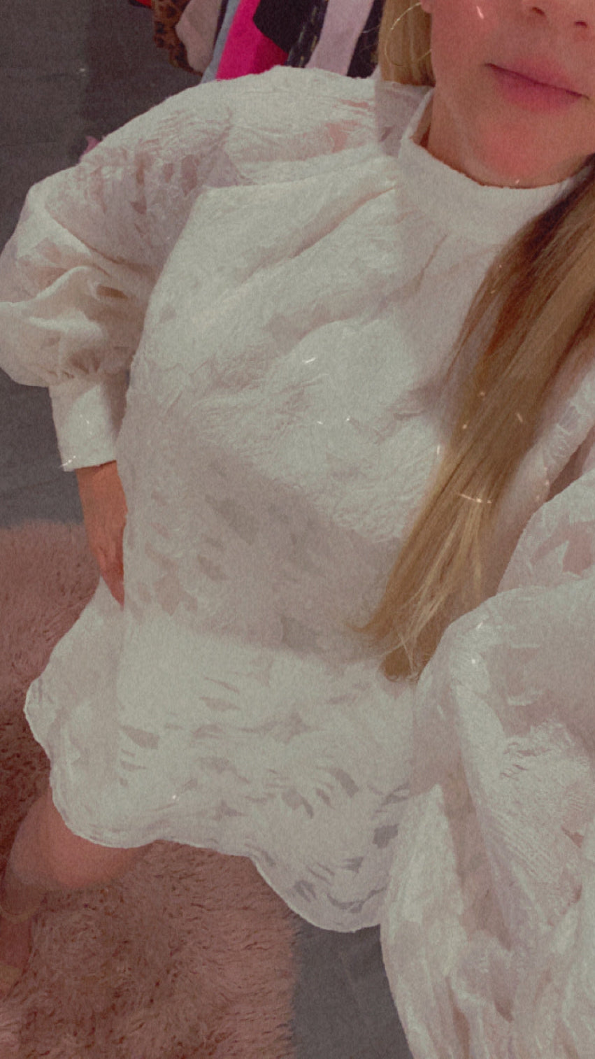 Floral Jacquard Dress